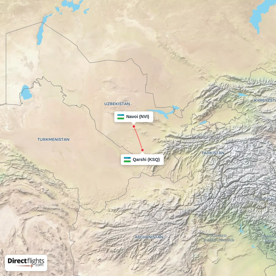 NVI - KSQ route map