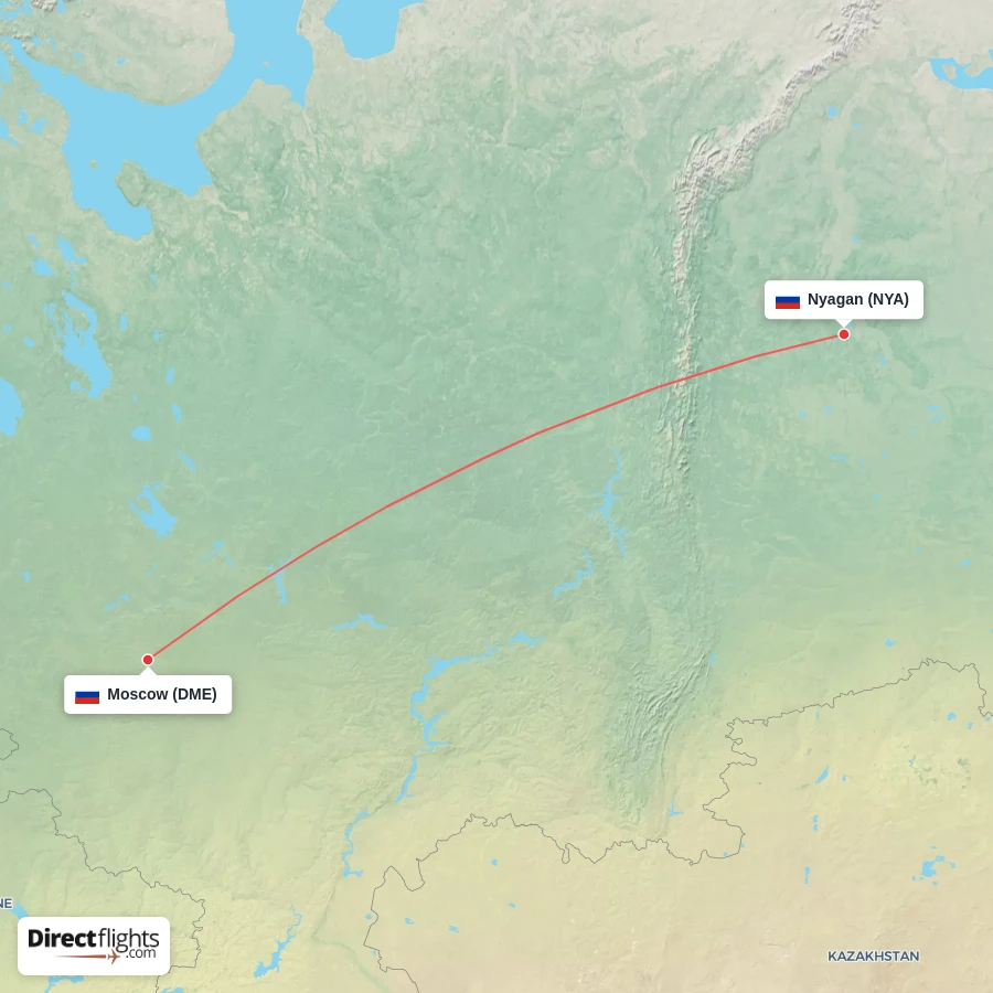 NYA - DME route map