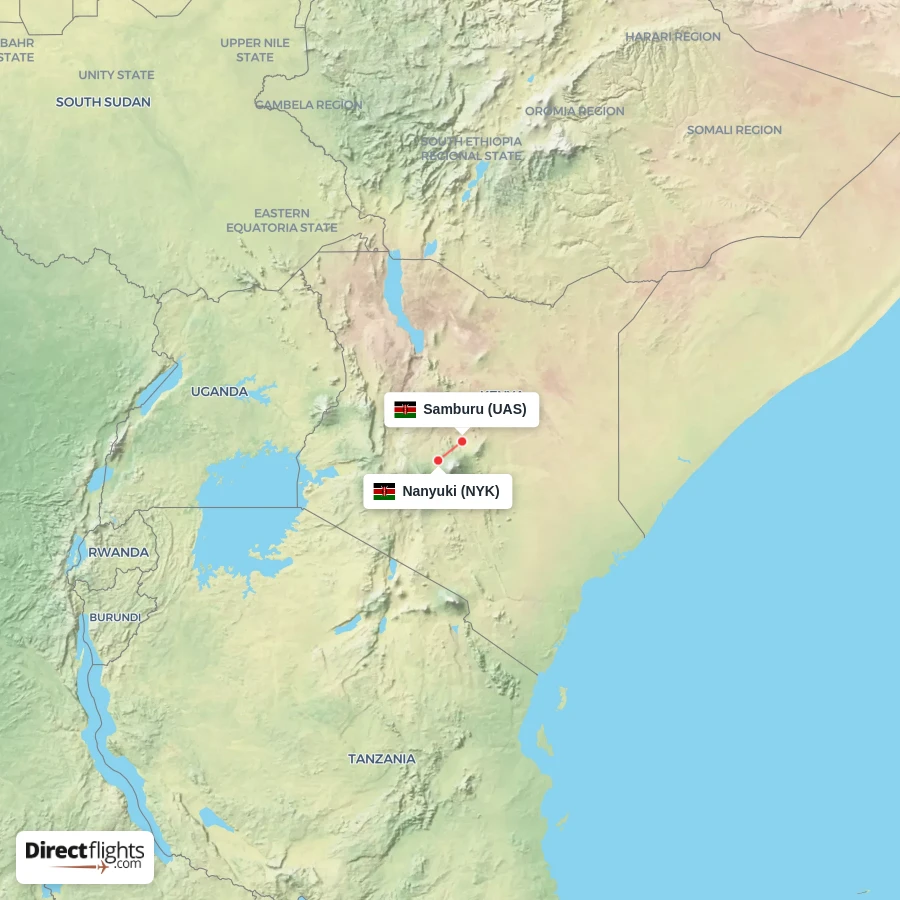 NYK - UAS route map