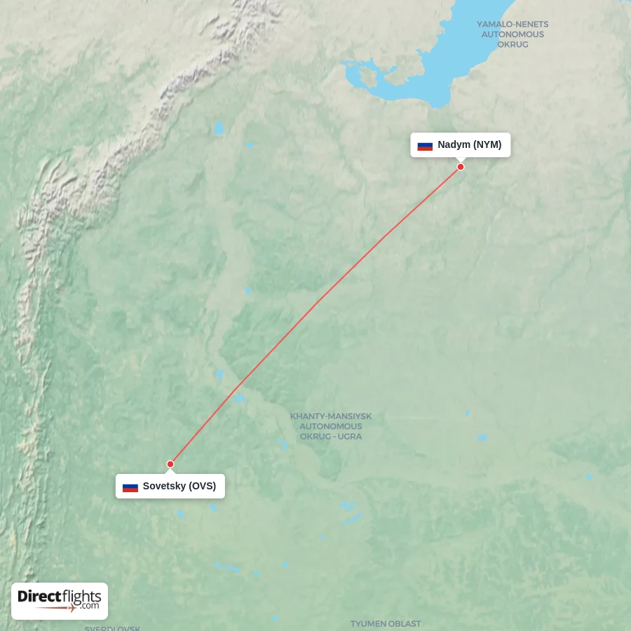 NYM - OVS route map