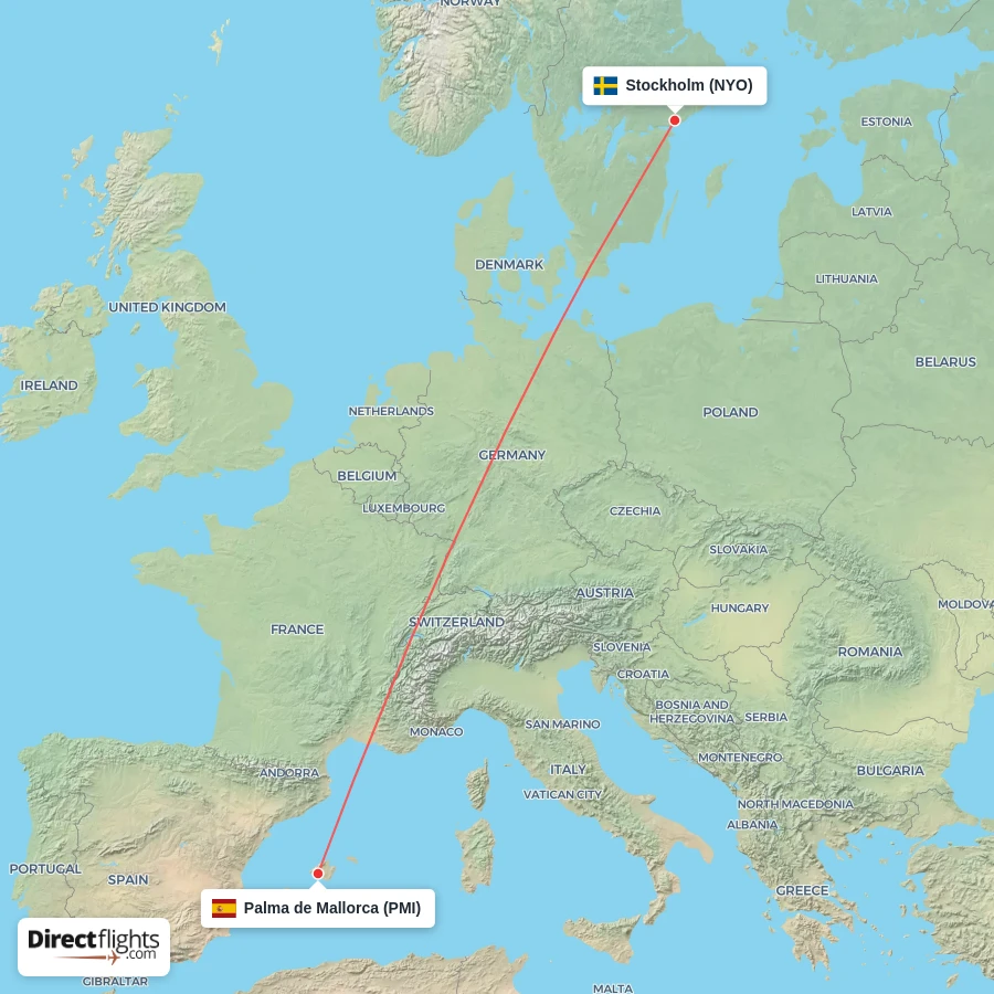 NYO - PMI route map