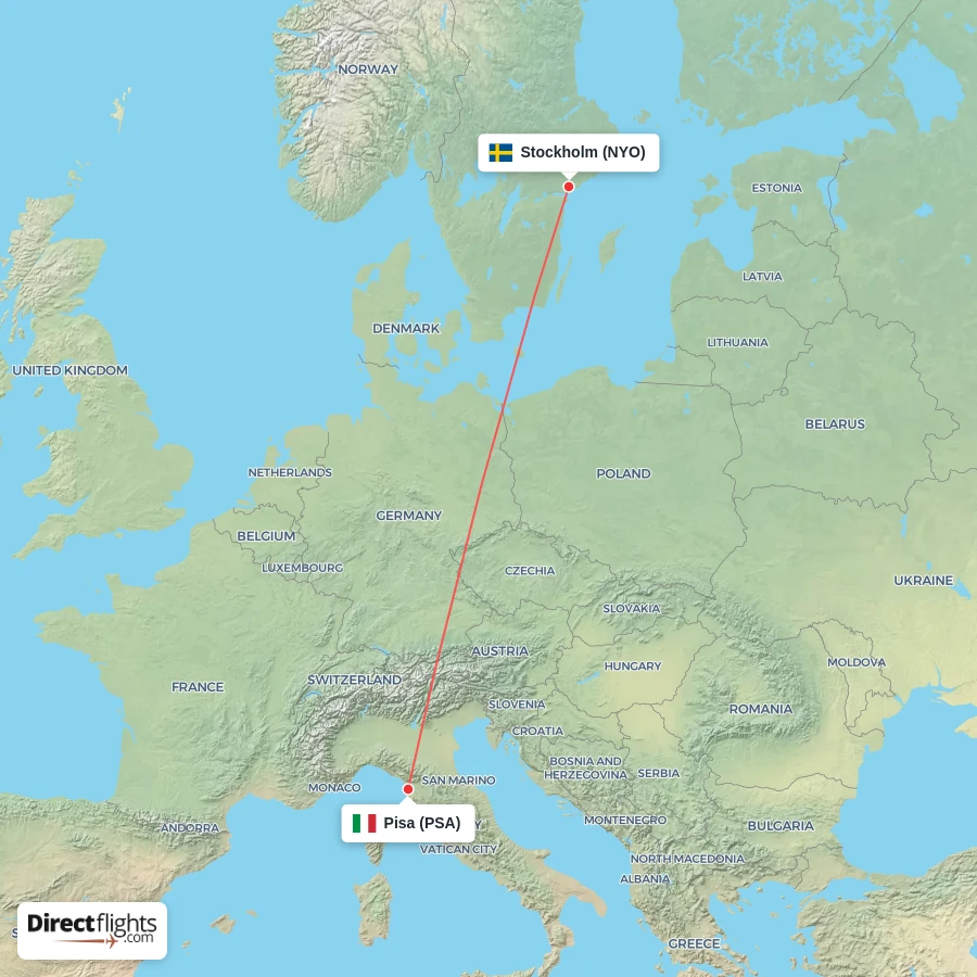 NYO - PSA route map