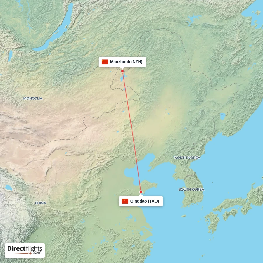 NZH - TAO route map