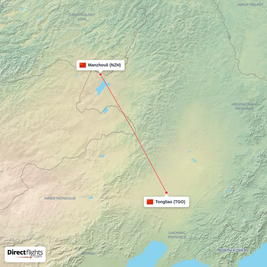 NZH - TGO route map