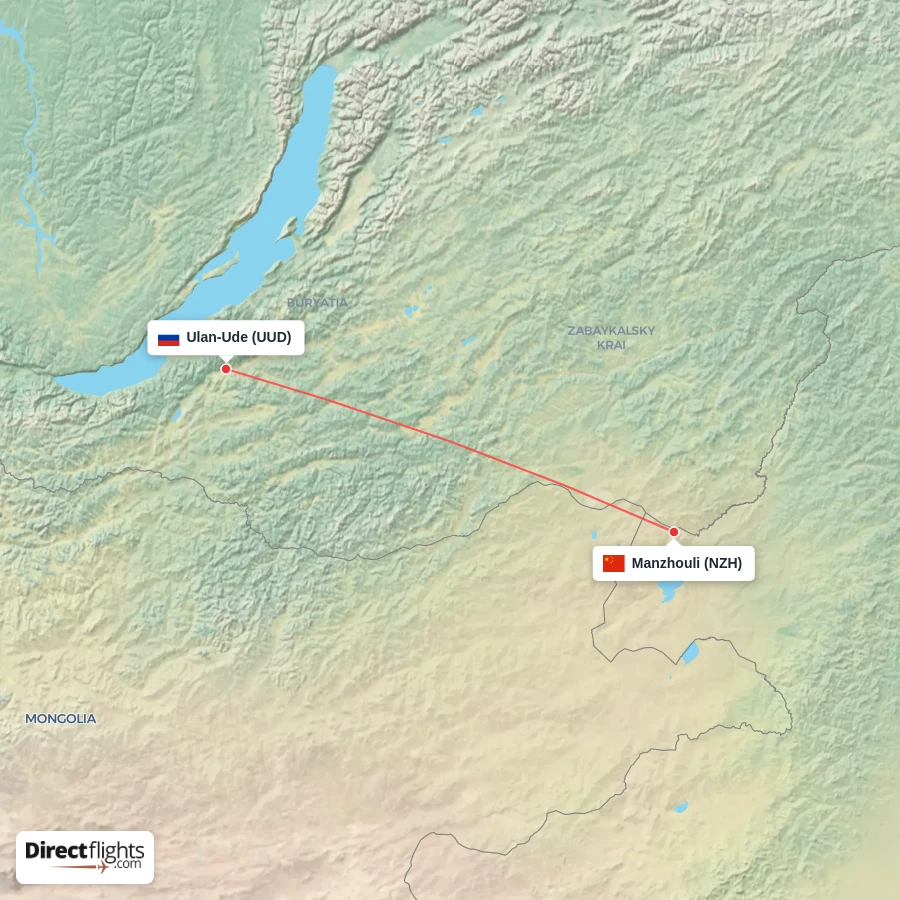 NZH - UUD route map