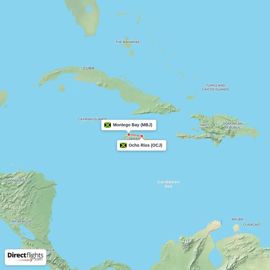 OCJ - MBJ route map