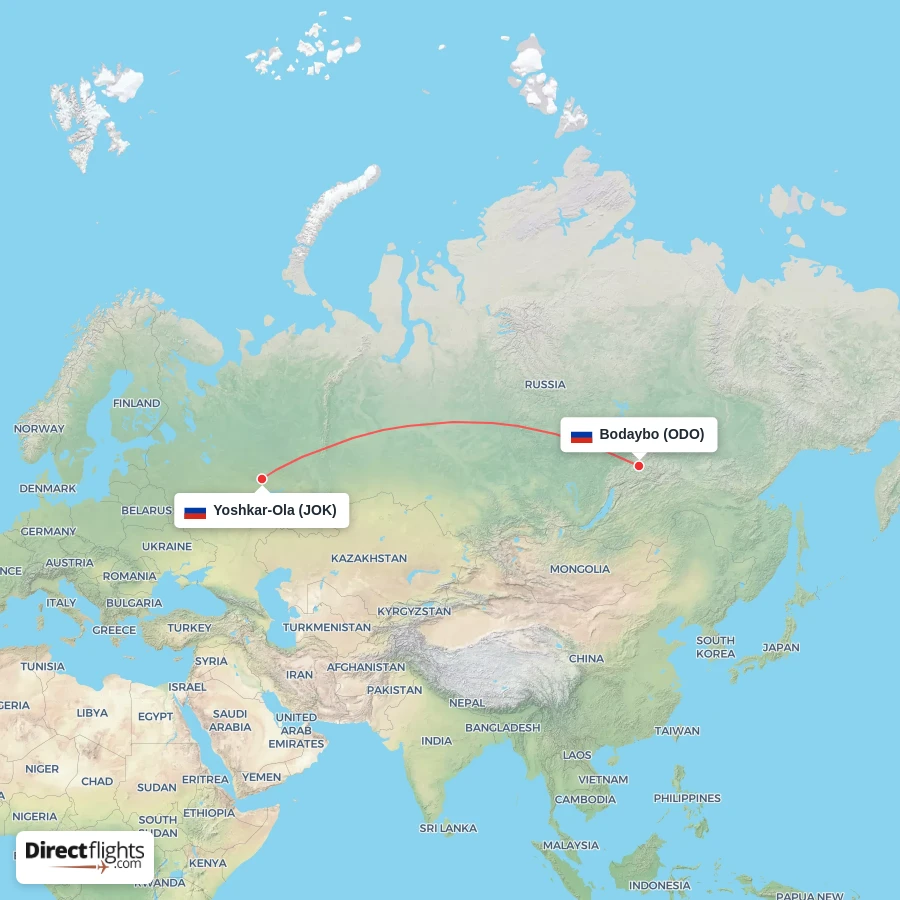 ODO - JOK route map