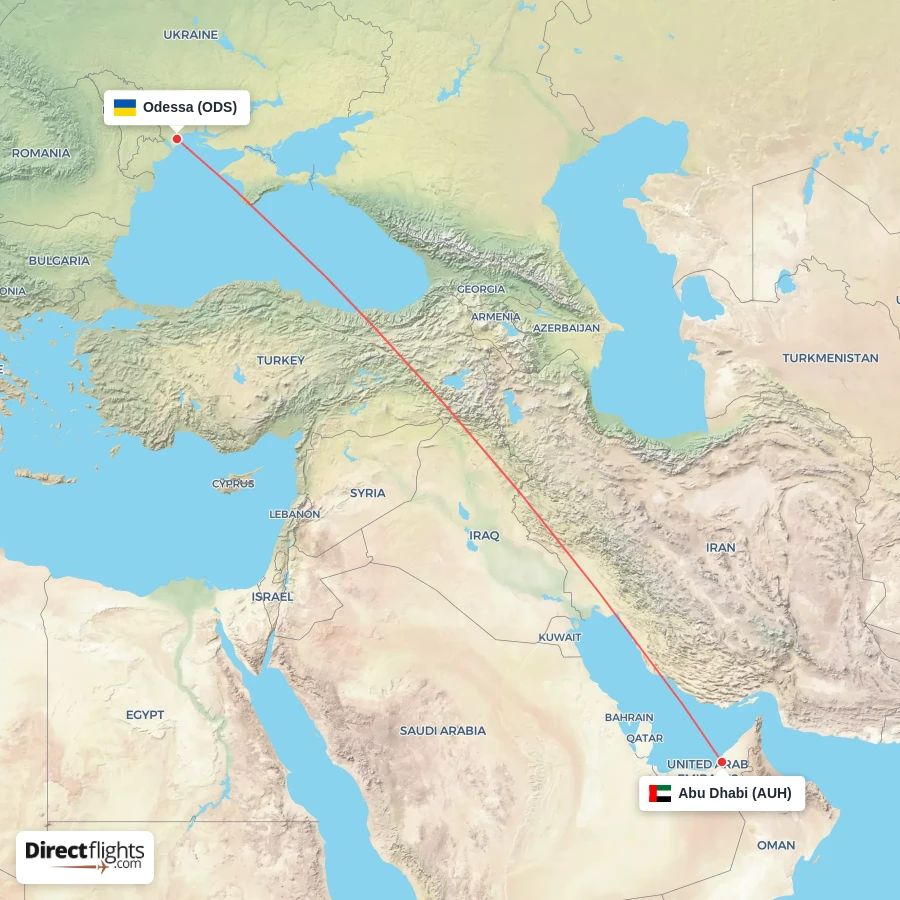 ODS - AUH route map