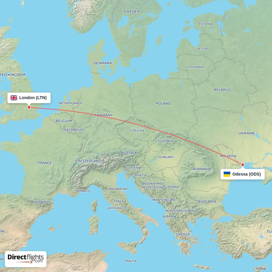 ODS - LTN route map