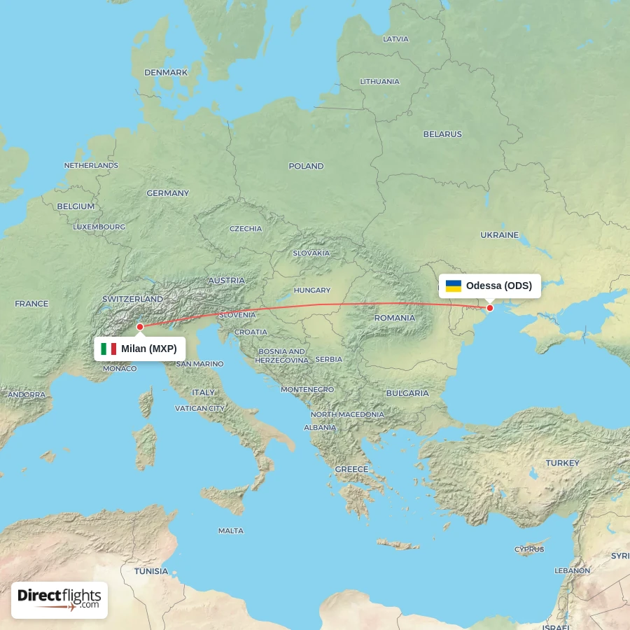 ODS - MXP route map