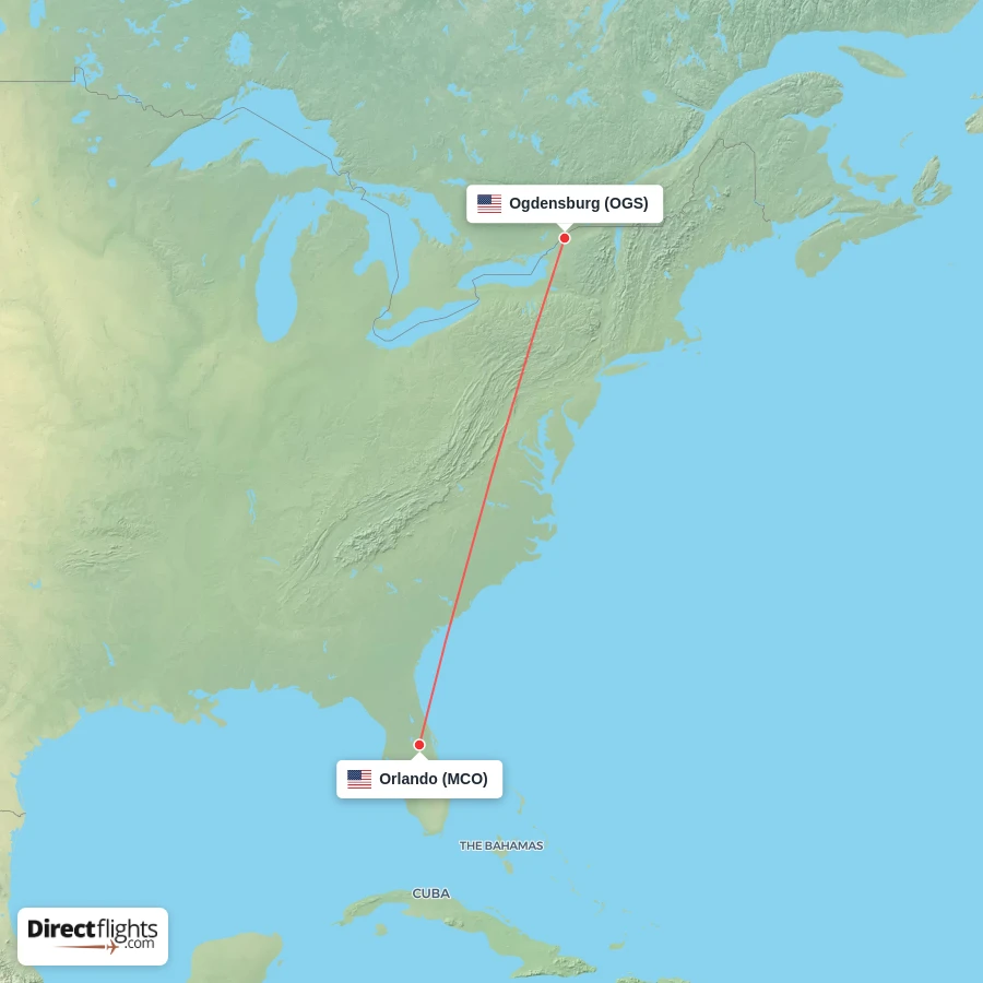 OGS - MCO route map
