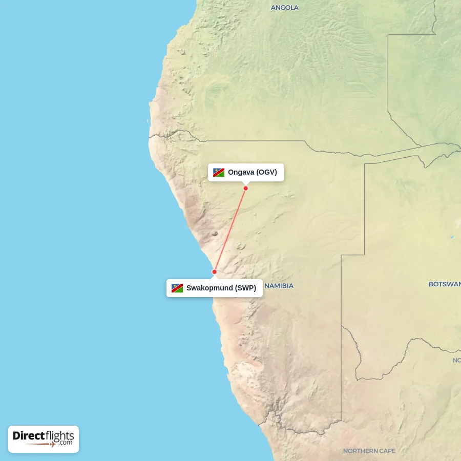 OGV - SWP route map