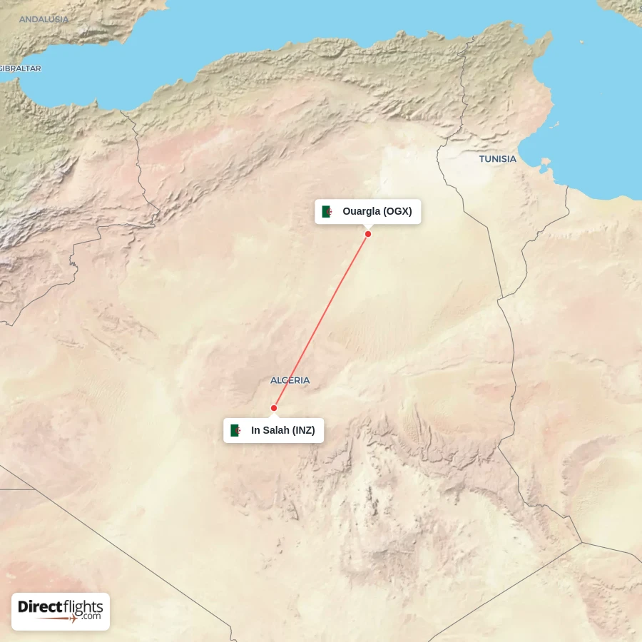 OGX - INZ route map