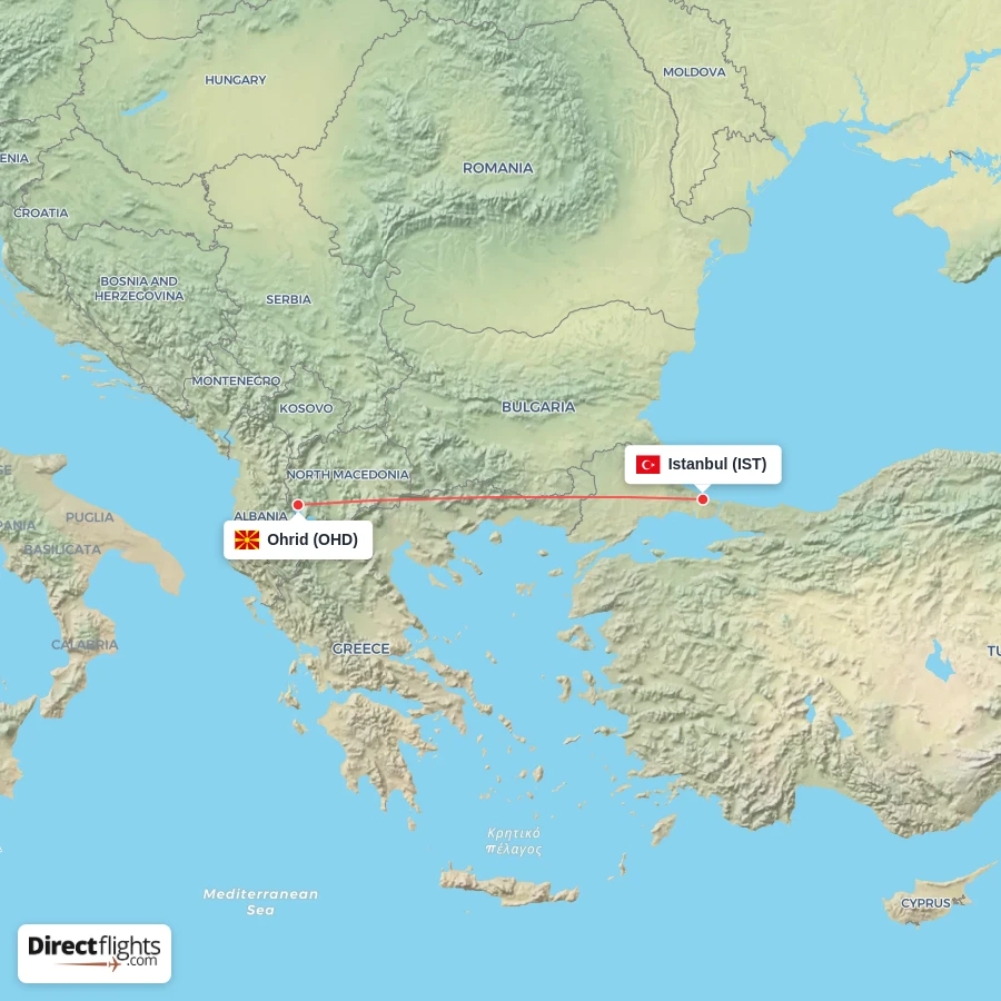 OHD - IST route map