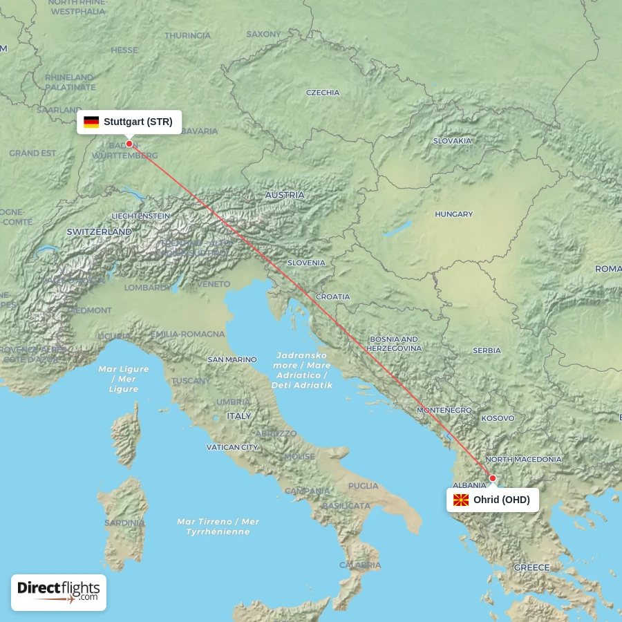 OHD - STR route map