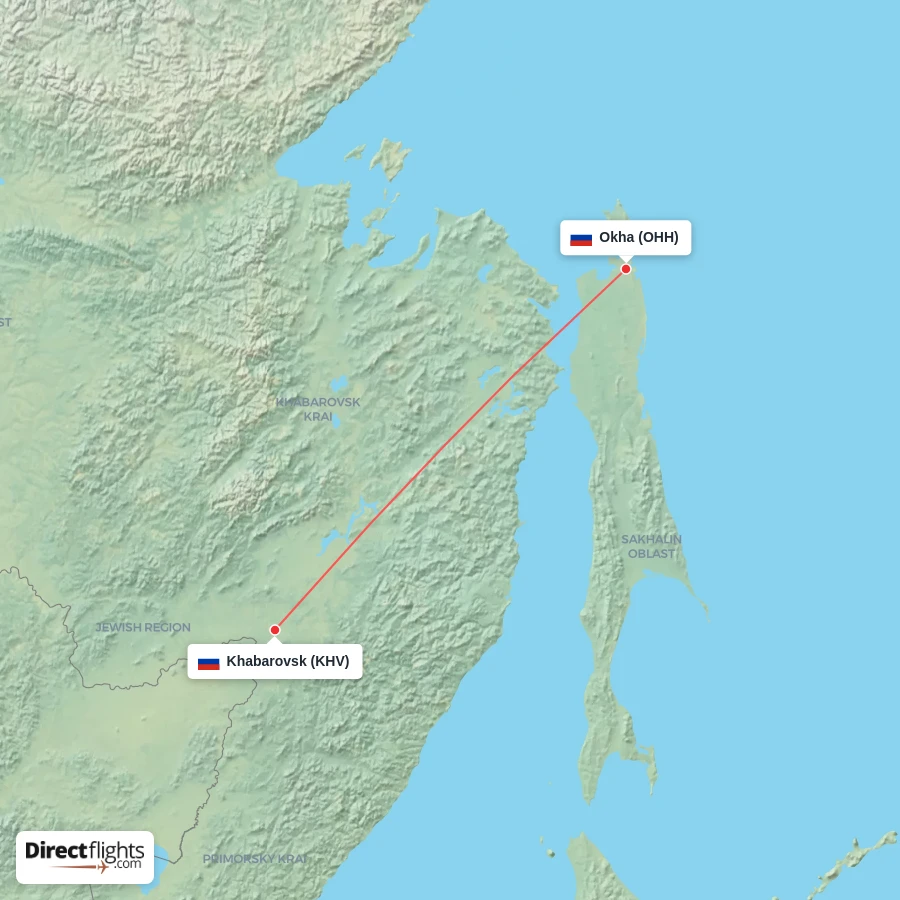 OHH - KHV route map