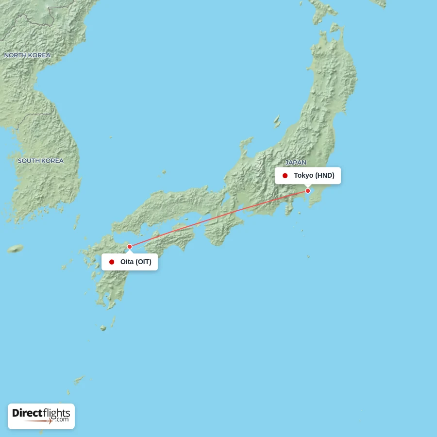 OIT - HND route map