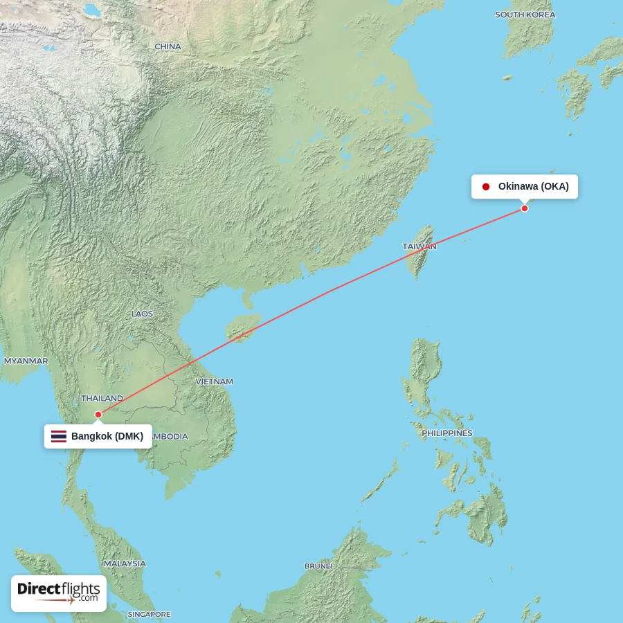 OKA - DMK route map