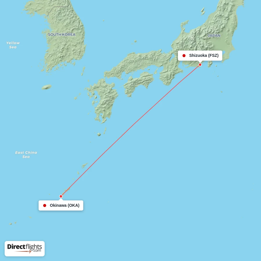 OKA - FSZ route map