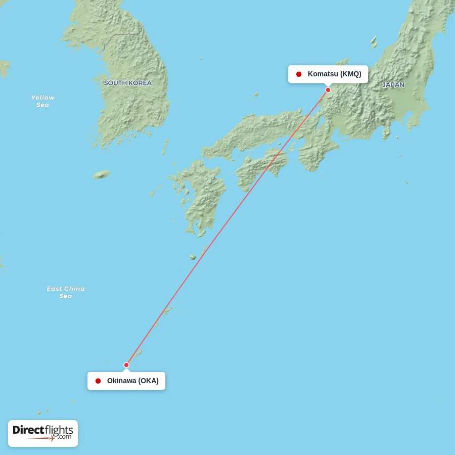 OKA - KMQ route map