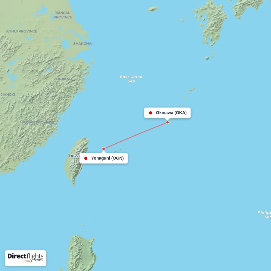 OKA - OGN route map