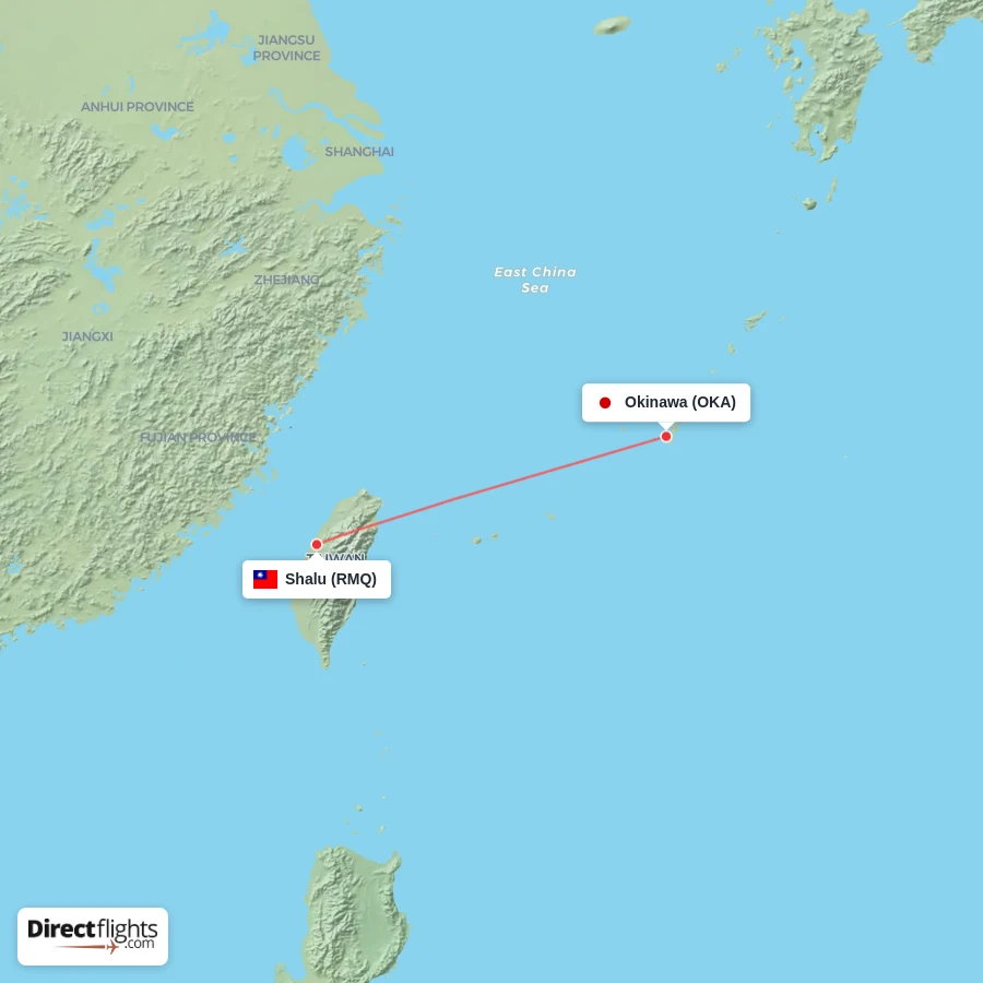 OKA - RMQ route map