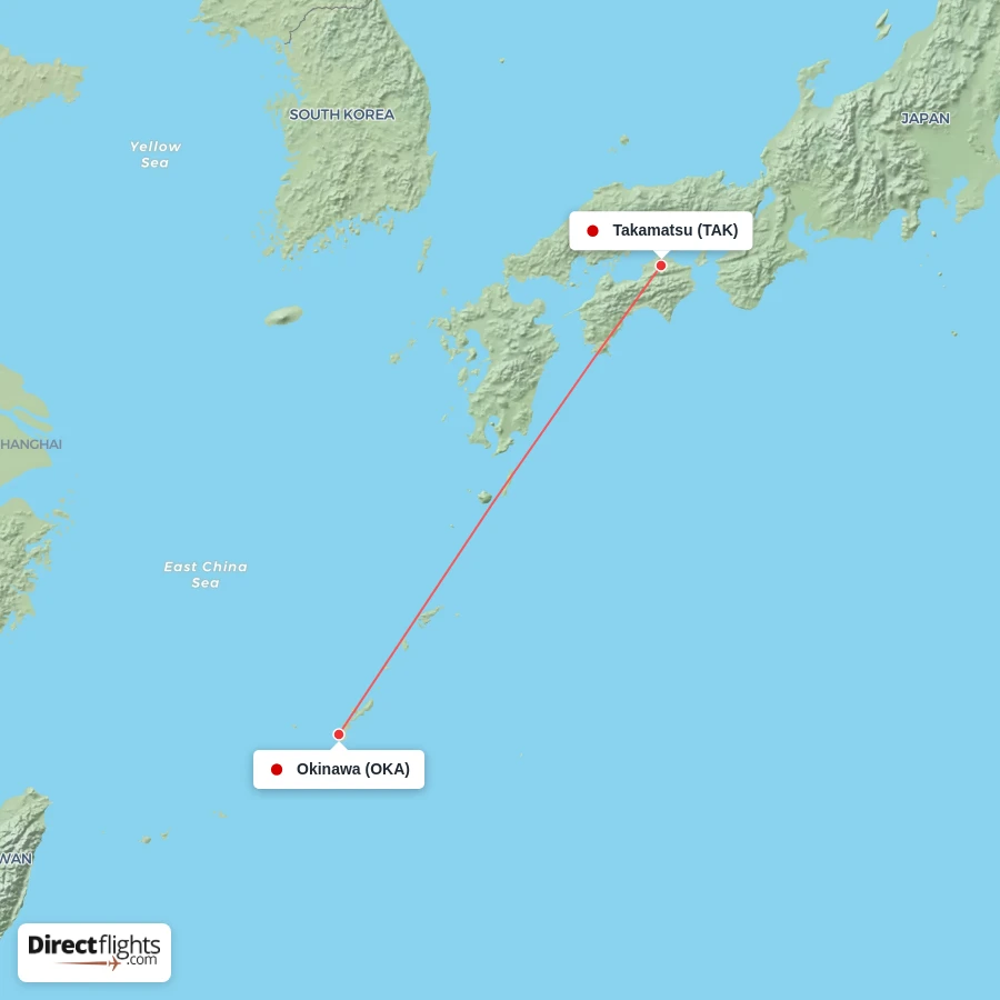 OKA - TAK route map