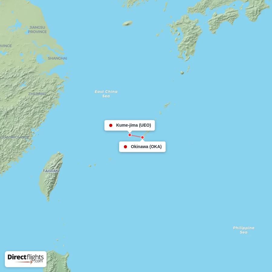 OKA - UEO route map