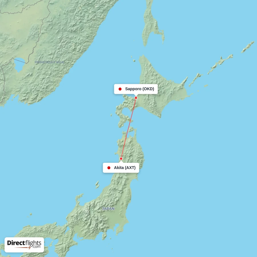 OKD - AXT route map