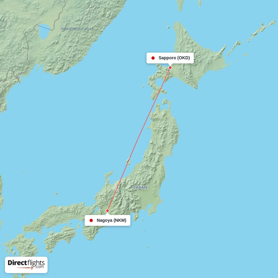 OKD - NKM route map
