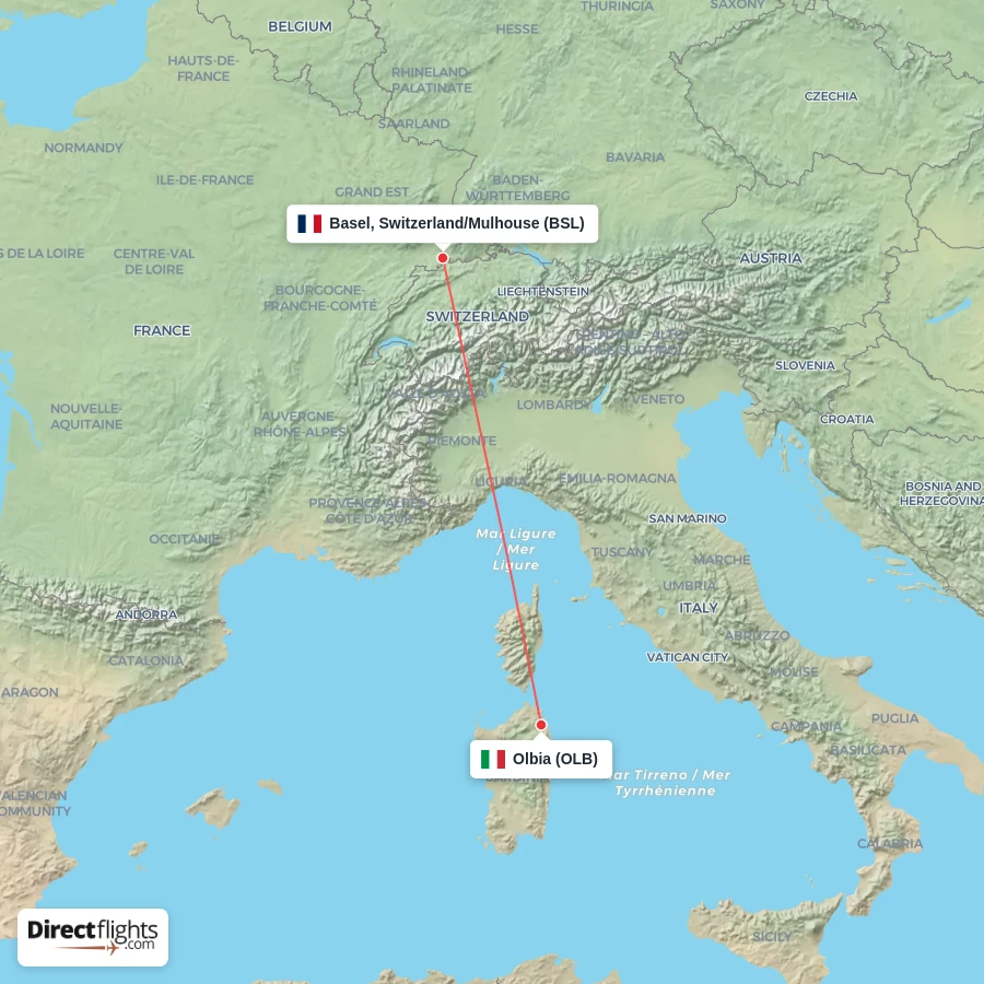 OLB - BSL route map