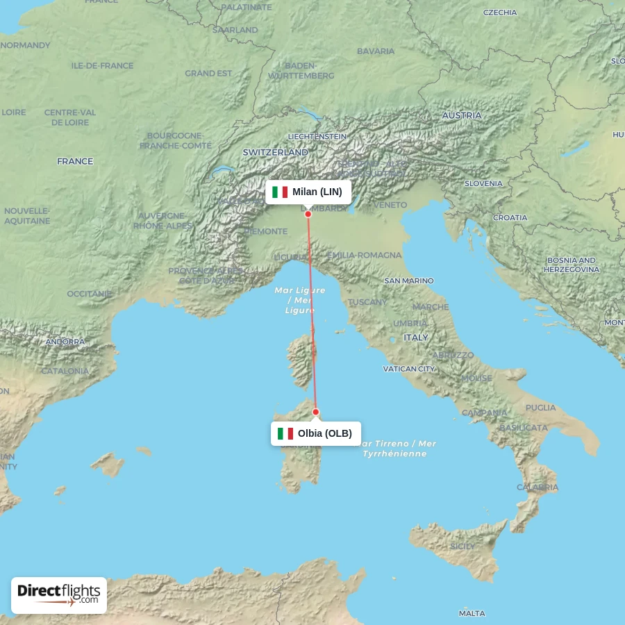 OLB - LIN route map