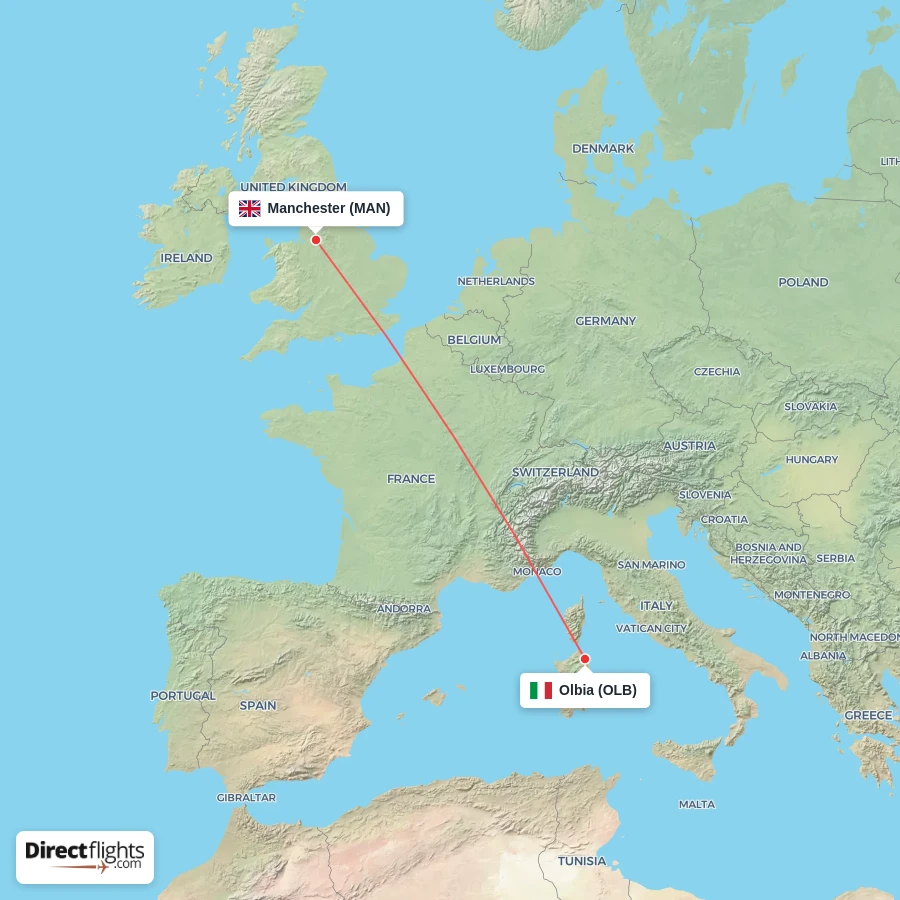 OLB - MAN route map