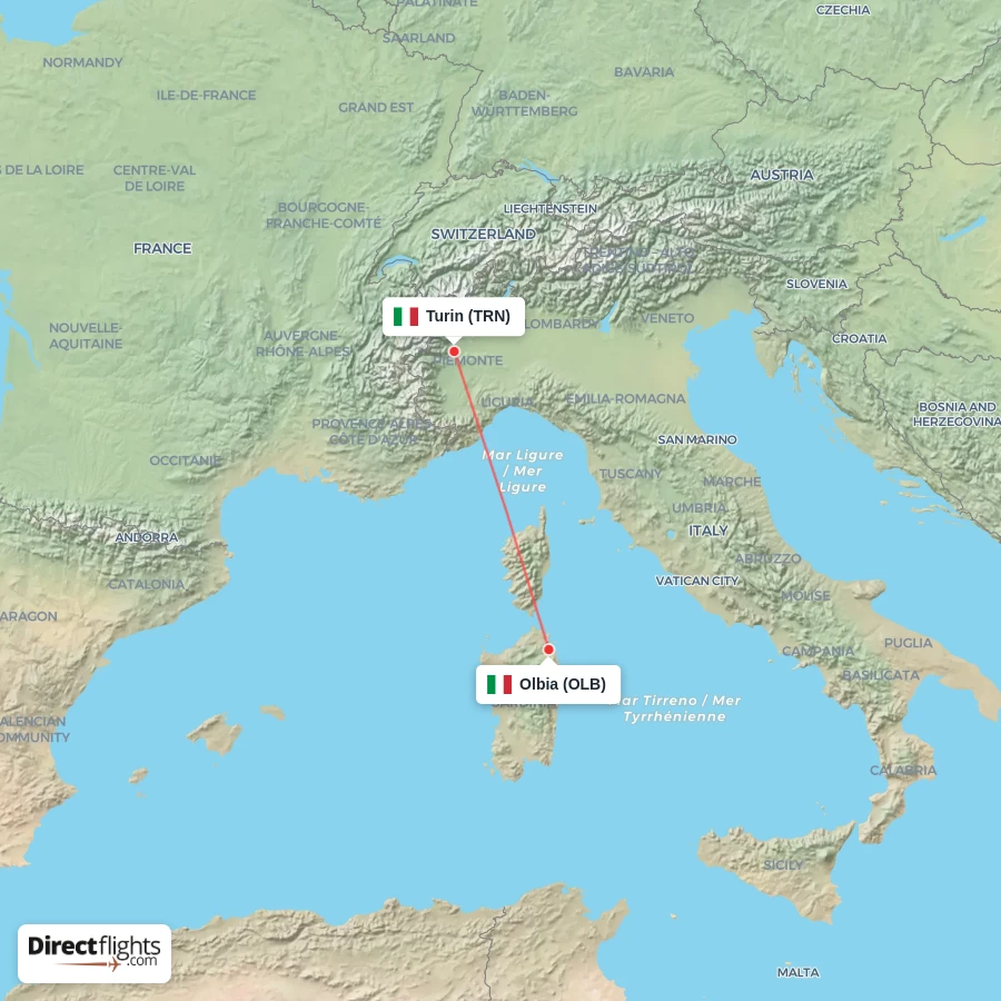OLB - TRN route map