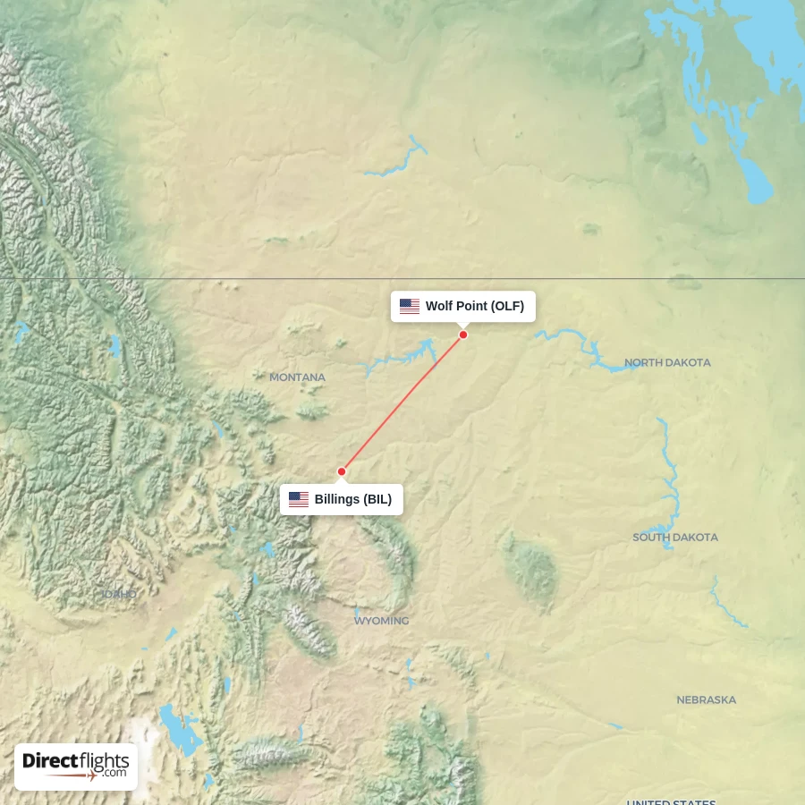 OLF - BIL route map