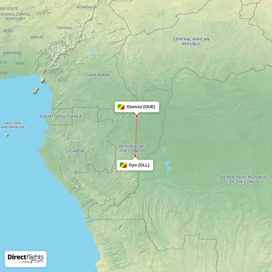 OLL - OUE route map