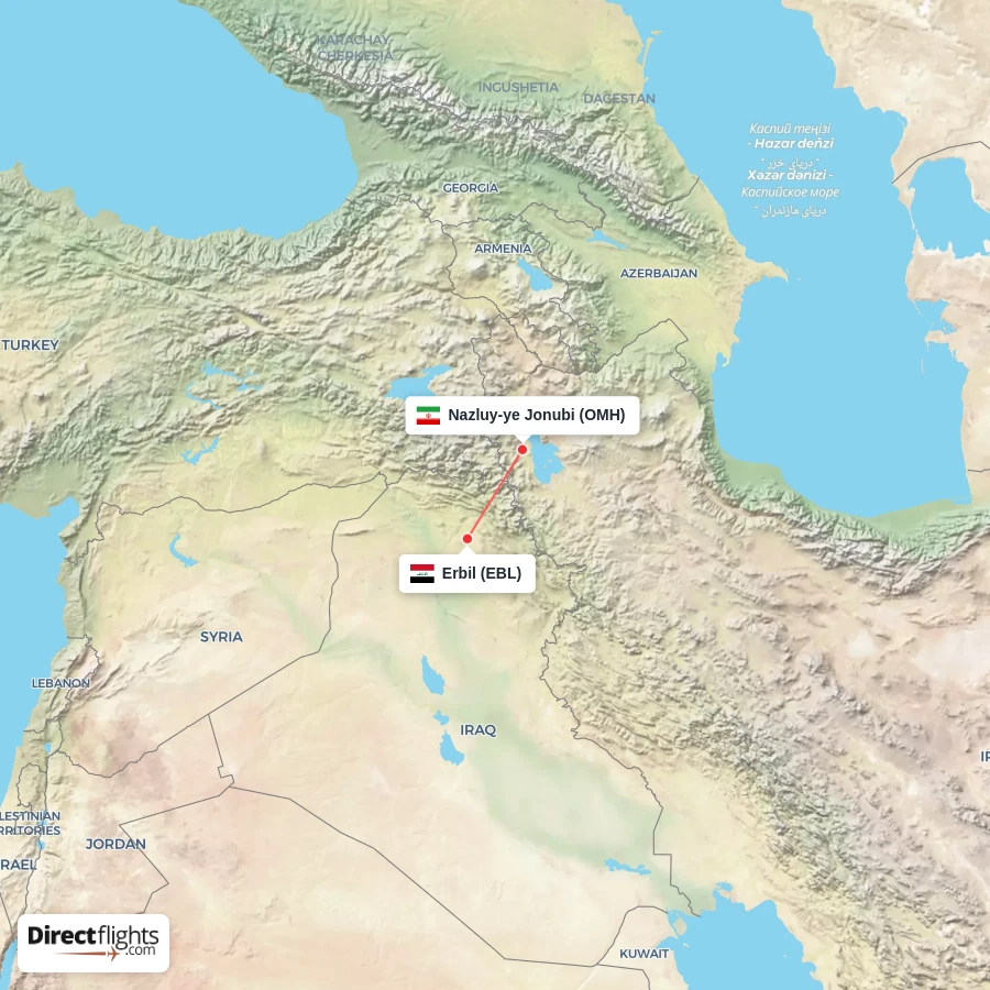 OMH - EBL route map