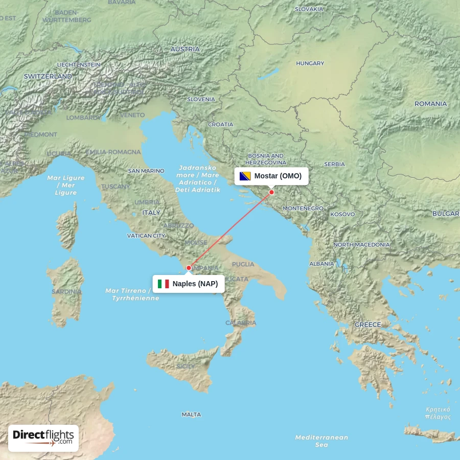 OMO - NAP route map