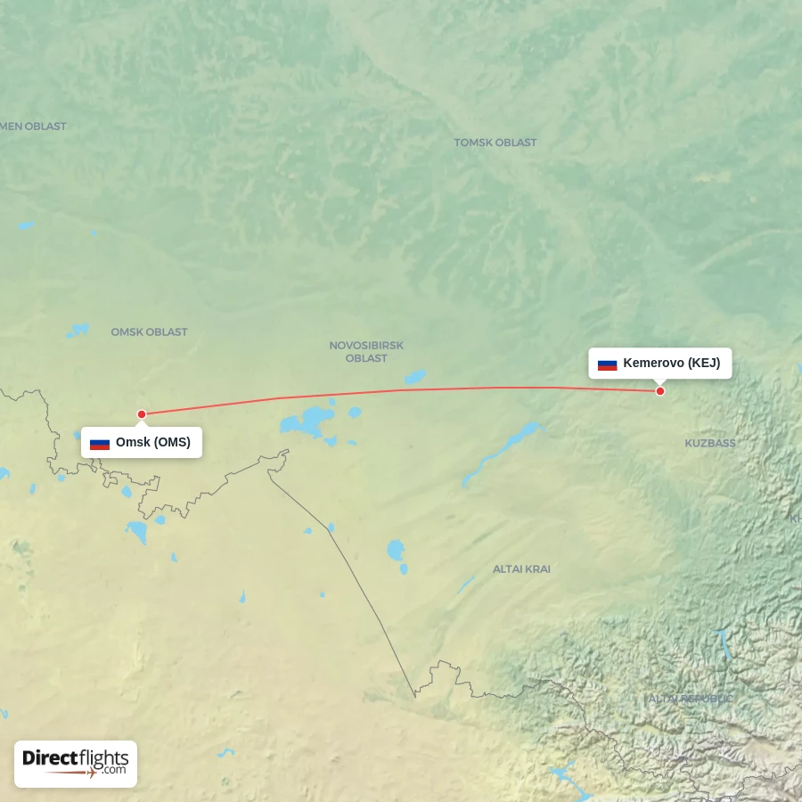 OMS - KEJ route map
