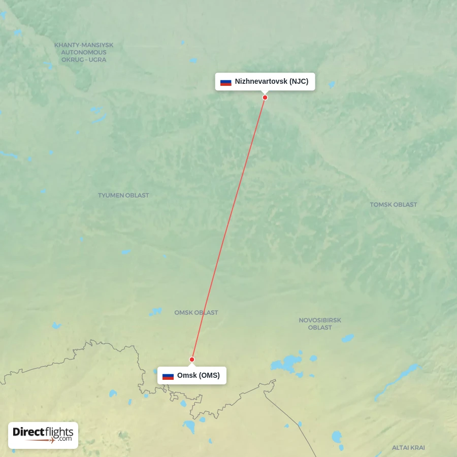 OMS - NJC route map