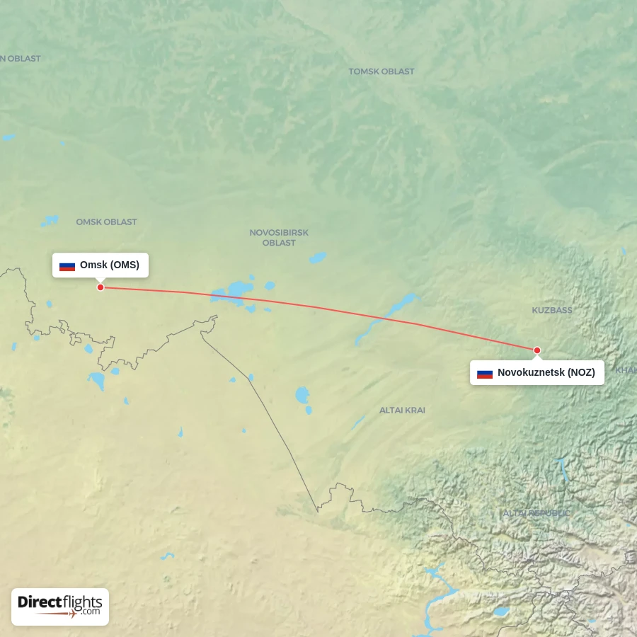 OMS - NOZ route map