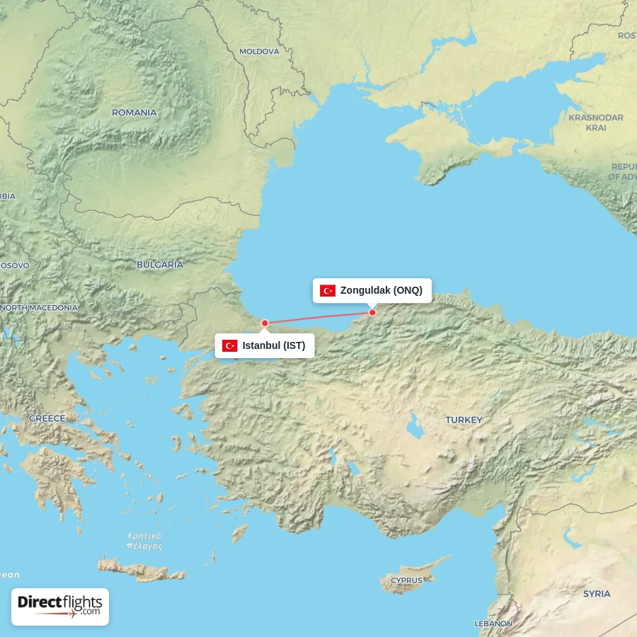 ONQ - IST route map