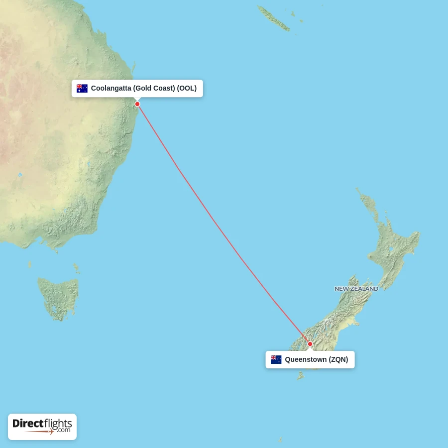 OOL - ZQN route map