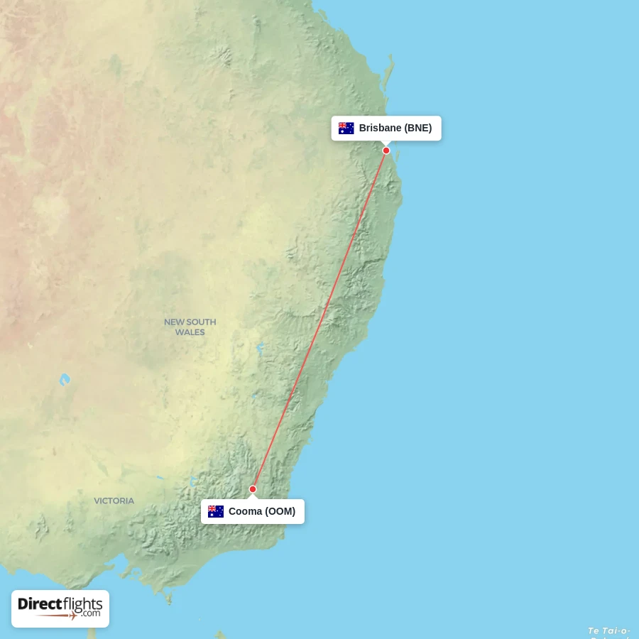 OOM - BNE route map