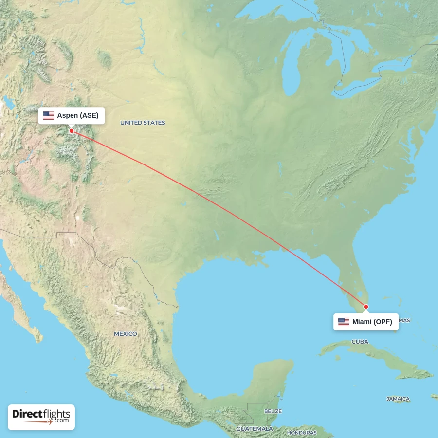 OPF - ASE route map