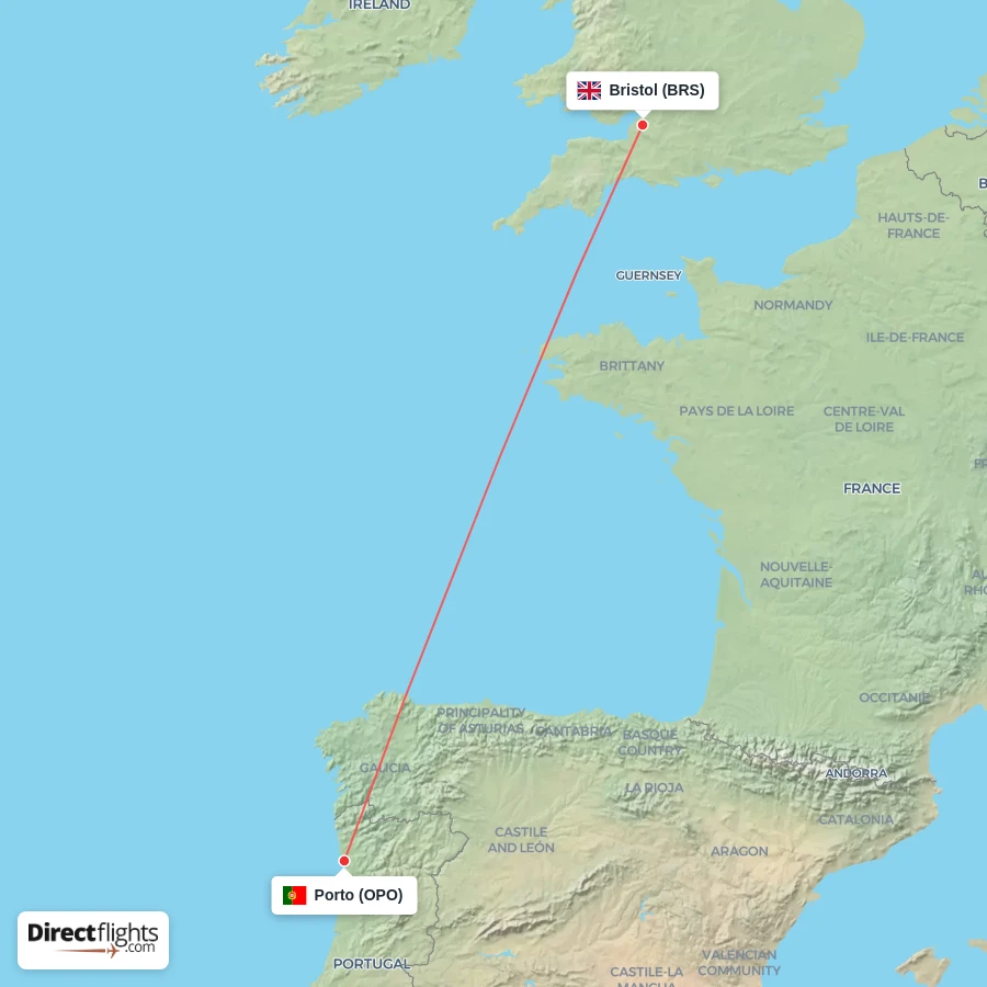 OPO - BRS route map