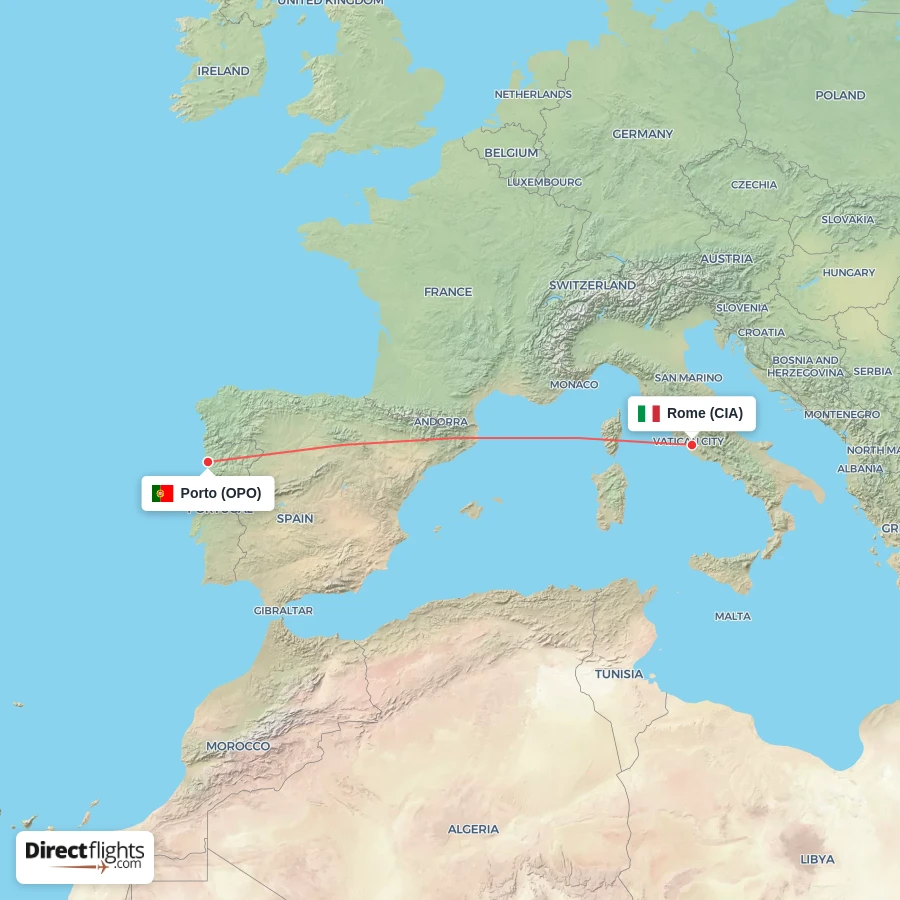 OPO - CIA route map