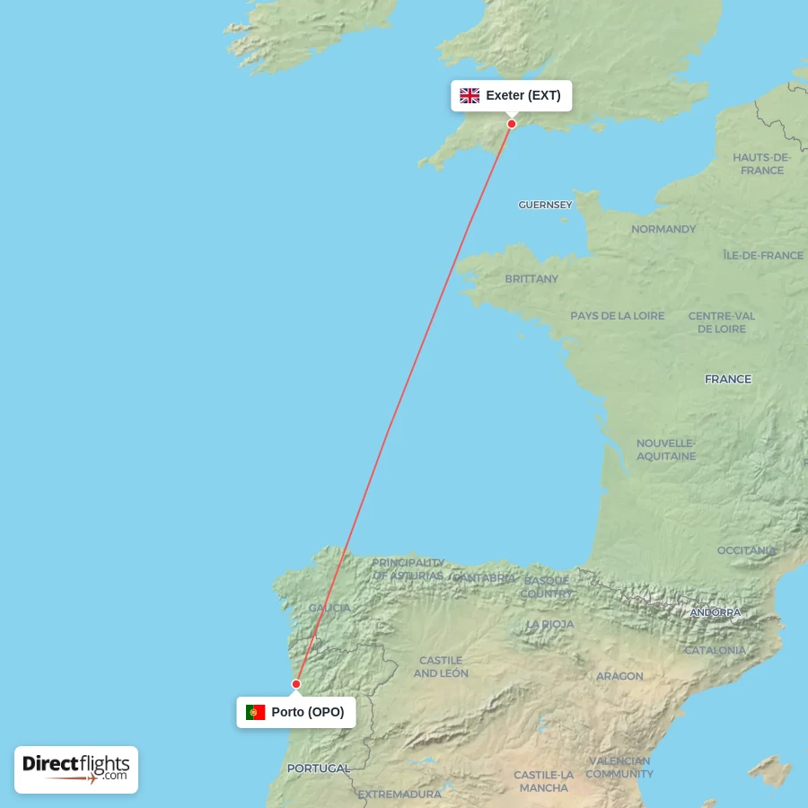 OPO - EXT route map