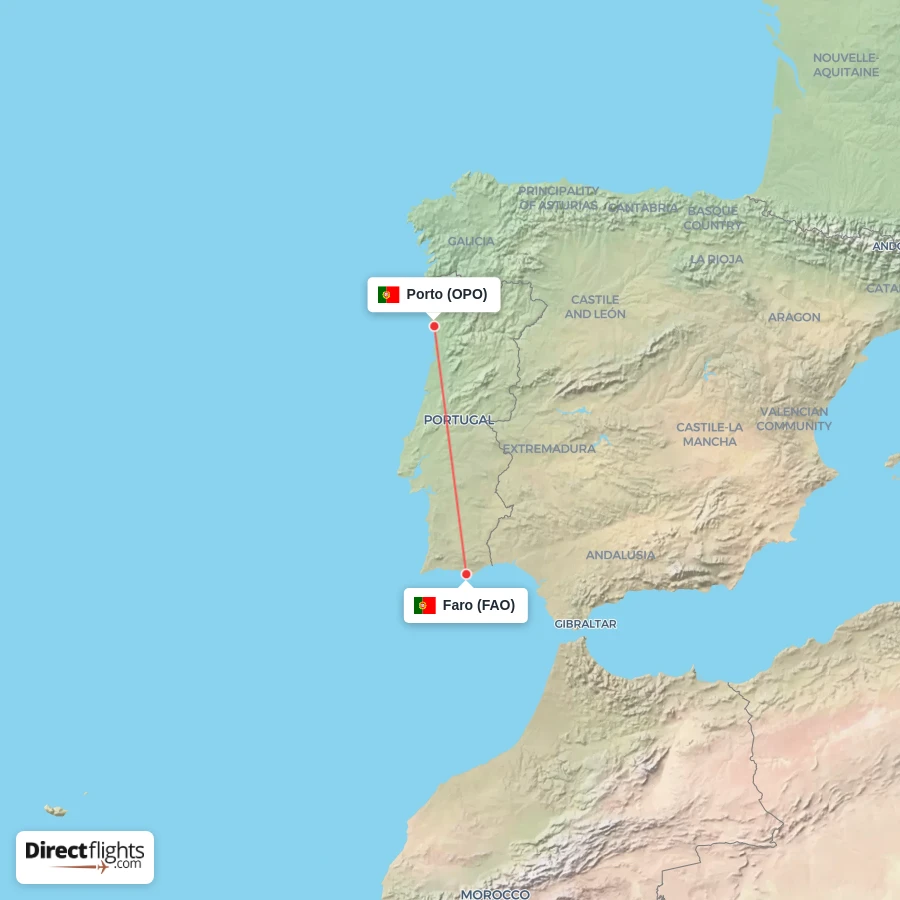 OPO - FAO route map