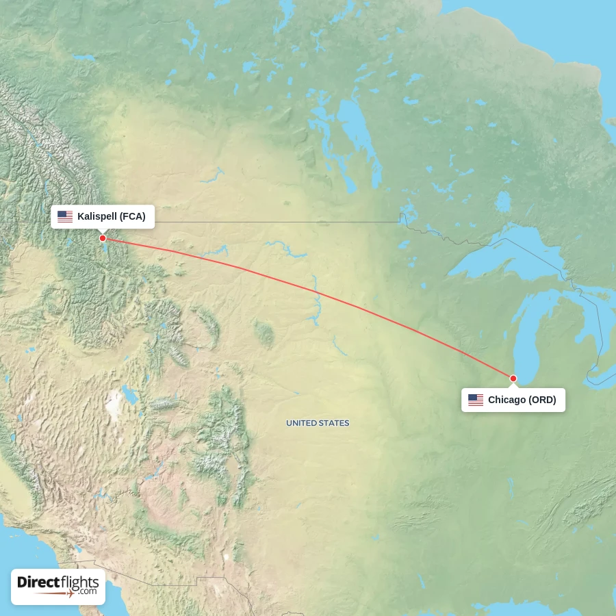 ORD - FCA route map